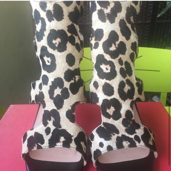 NIB Kate Spade Leopard Heels - Picture 5 of 8